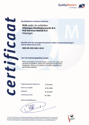 ISO 9001 certificaat